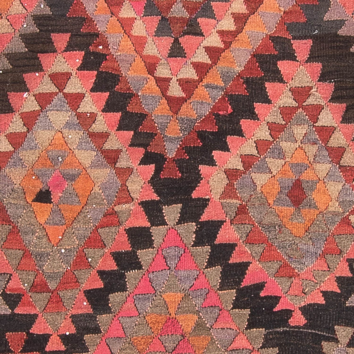 Runner Kelim-matta - gammal - 460 x 143 cm - flerfärgad