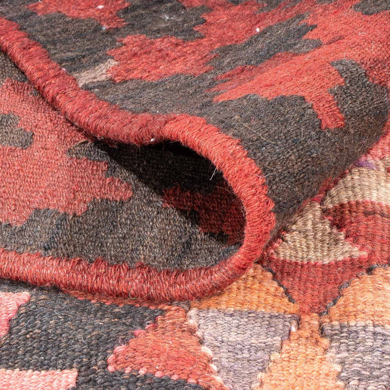 Runner Kelim-matta - gammal - 460 x 143 cm - flerfärgad