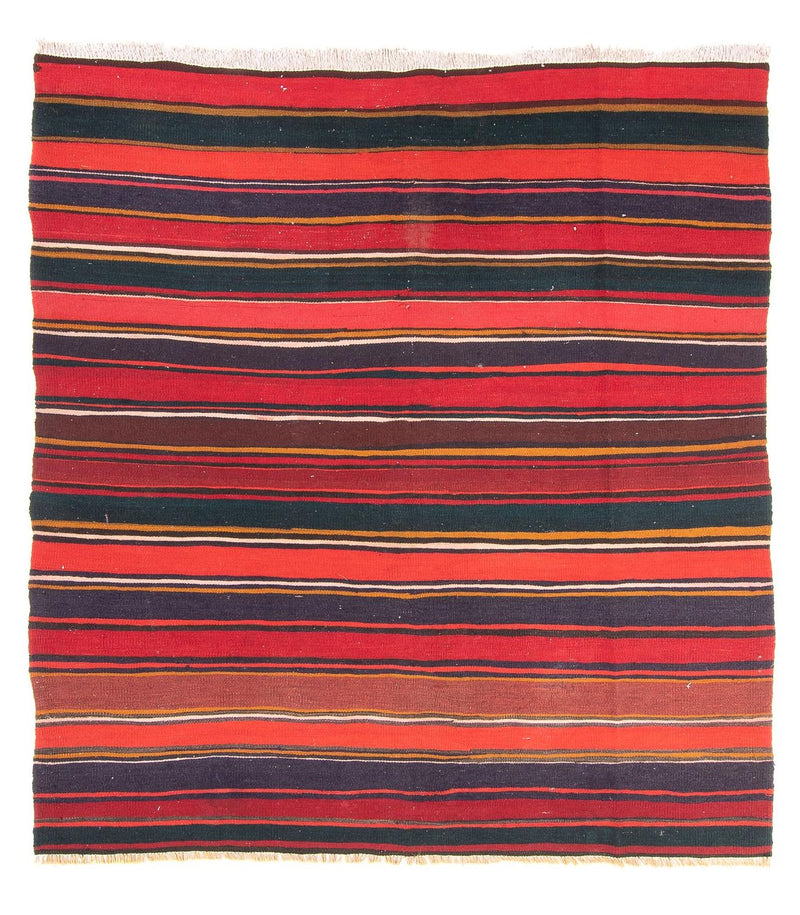 Kelim-matta - gammal kvadrat  - 215 x 190 cm - flerfärgad