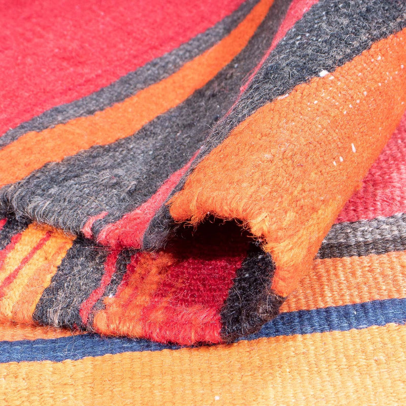 Kelim-matta - gammal - 240 x 142 cm - flerfärgad