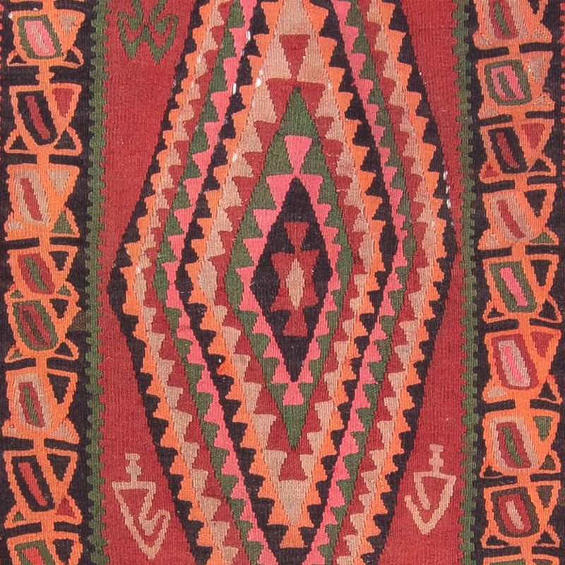 Runner Kelim-matta - gammal - 355 x 150 cm - flerfärgad