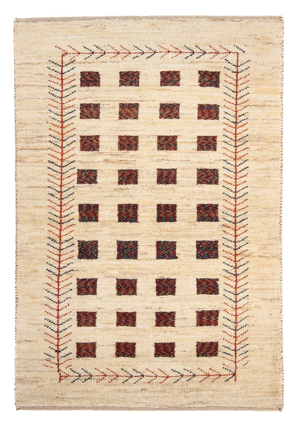 Gabbeh-matta - persisk - 135 x 84 cm - beige