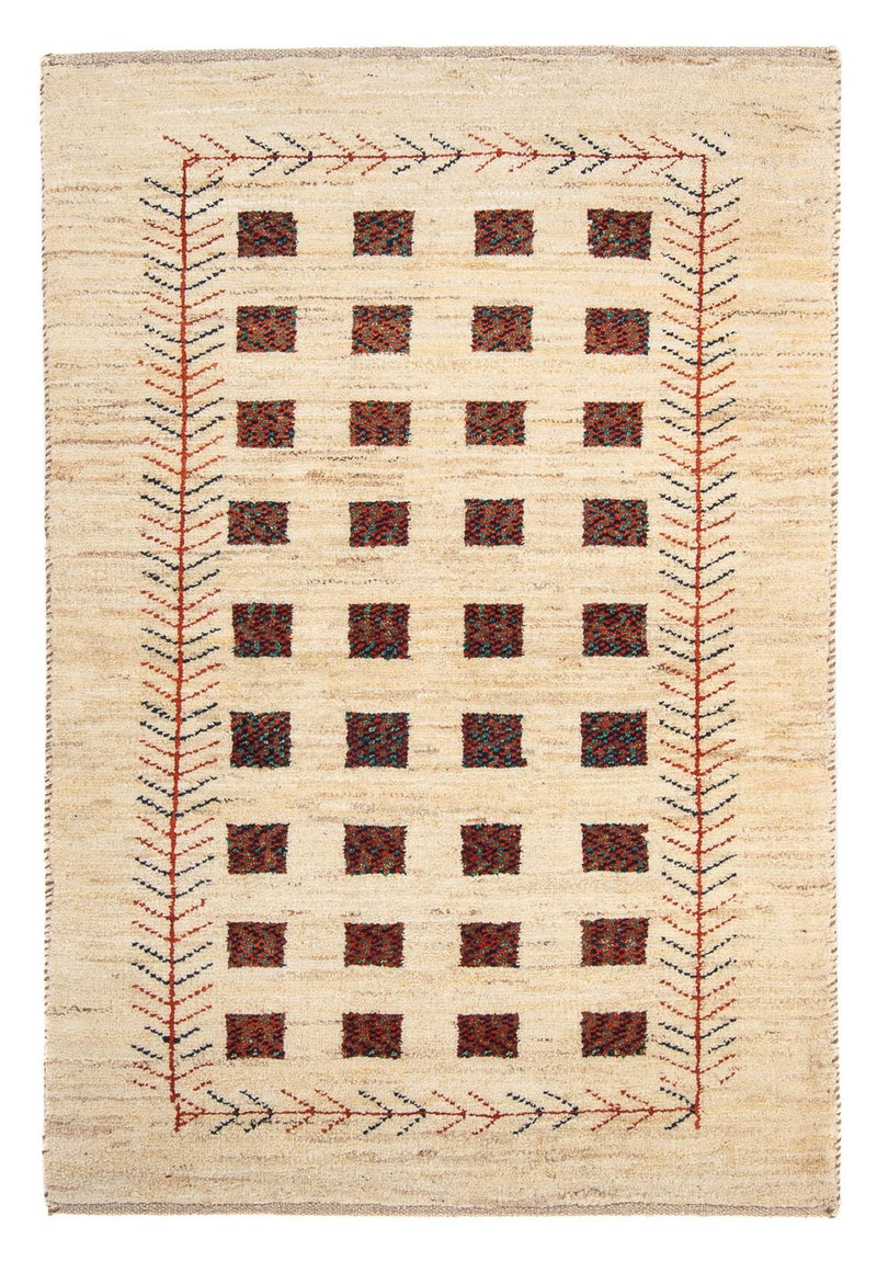 Gabbeh-matta - persisk - 135 x 84 cm - beige