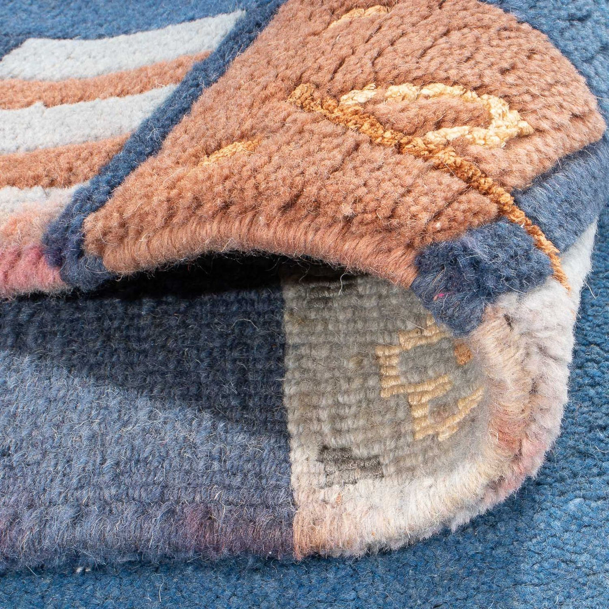 Nepal mattan - 160 x 90 cm - blå