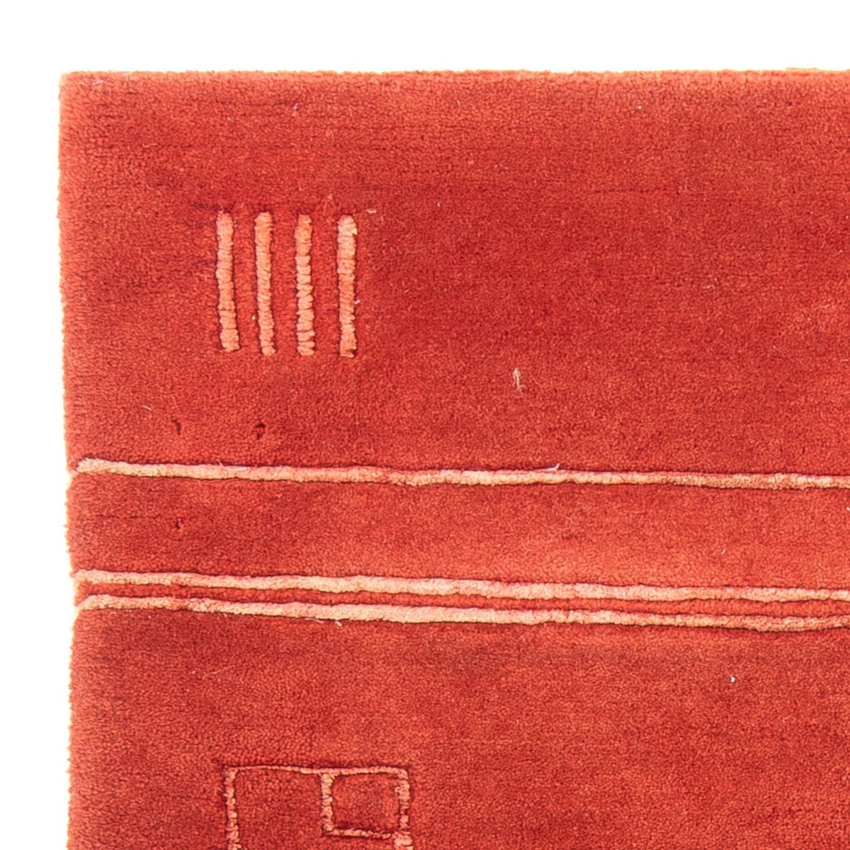 Nepal mattan - 163 x 89 cm - röd