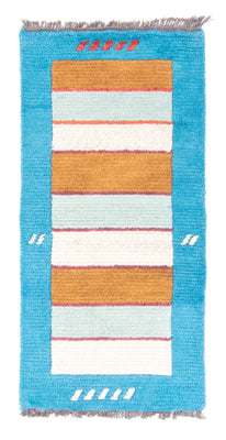 Nepal mattan - 140 x 70 cm - turkos