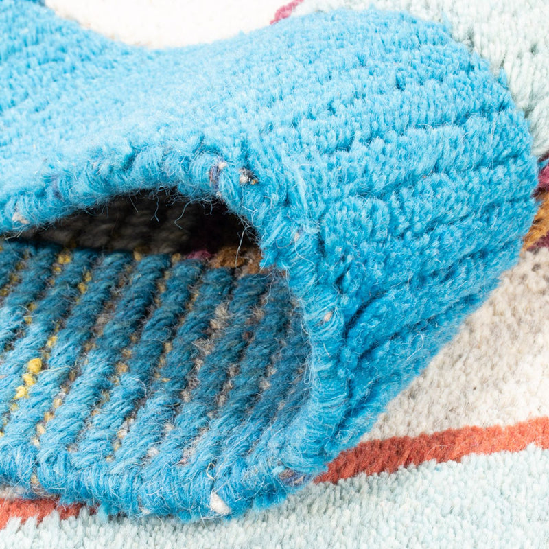 Nepal mattan - 140 x 70 cm - turkos