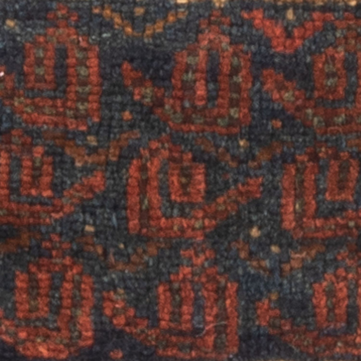 Afghansk matta kvadrat  - 32 x 20 cm - flerfärgad