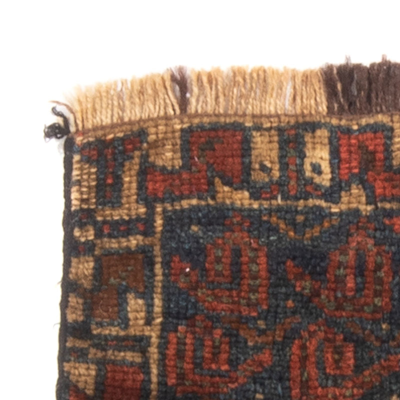 Afghansk matta kvadrat  - 32 x 20 cm - flerfärgad