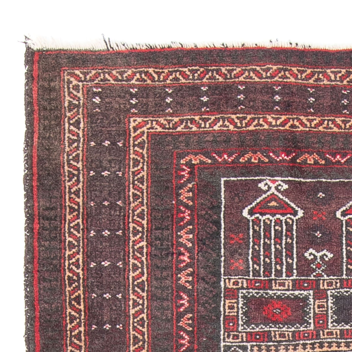 Baluch-matta - 136 x 90 cm - flerfärgad