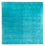 Gabbeh-matta - Softy kvadrat  - 200 x 200 cm - turkos