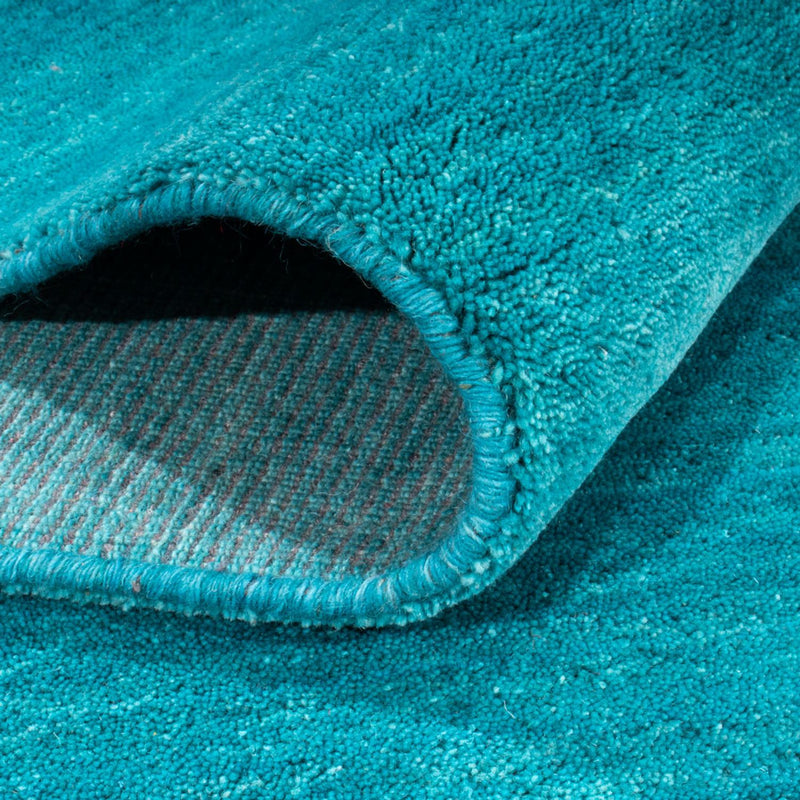 Gabbeh-matta - Softy kvadrat  - 200 x 200 cm - turkos