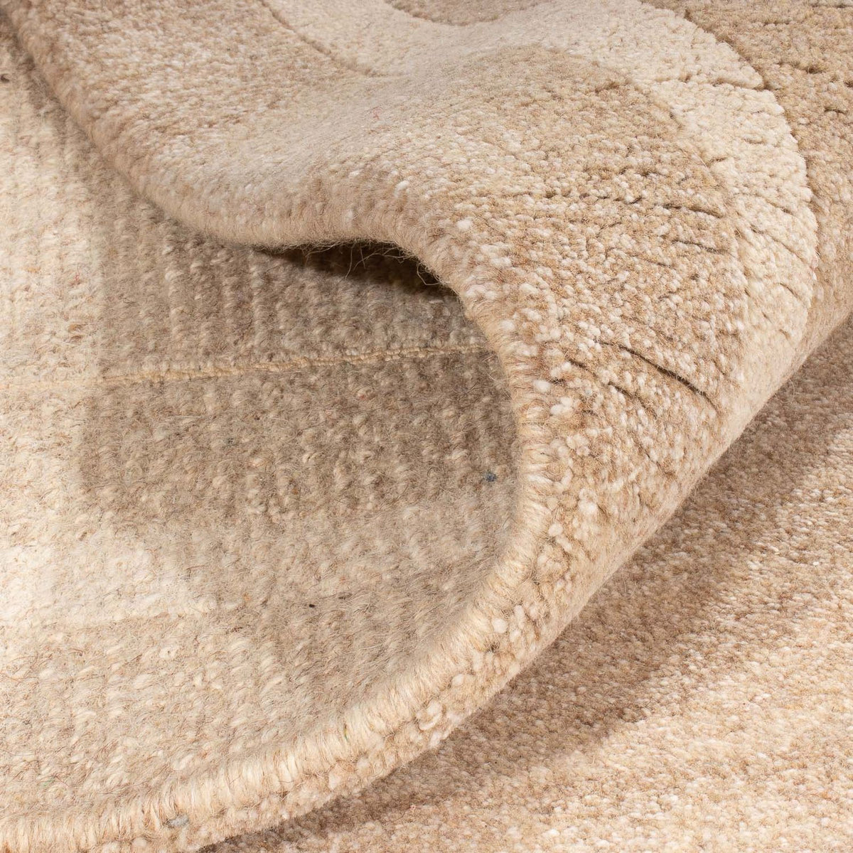 Nepal mattan - 200 x 143 cm - beige