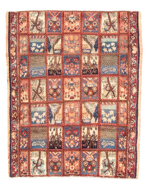 Persisk matta - Ghom - 128 x 105 cm - flerfärgad