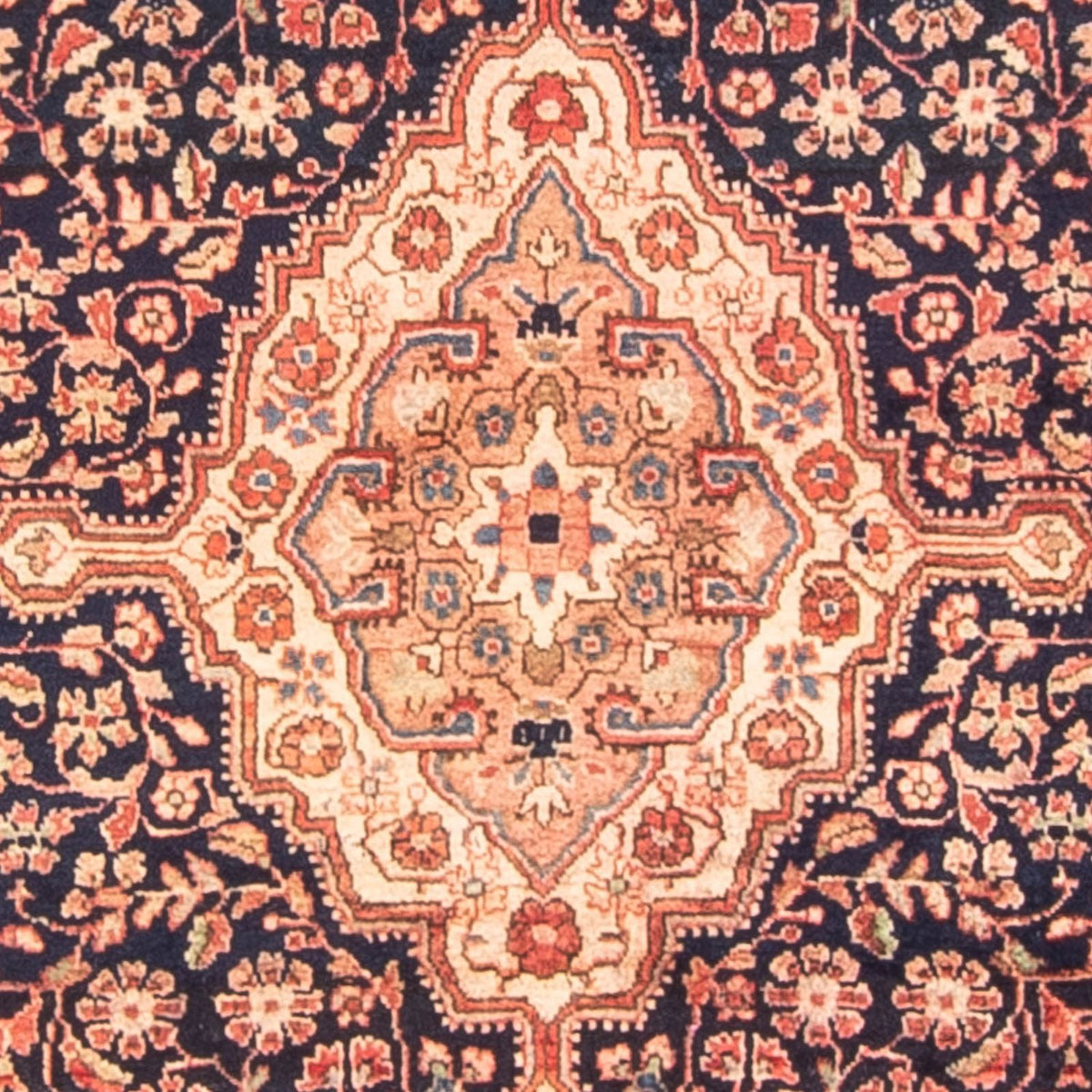 Persisk matta - Nomadic - 146 x 103 cm - mörkblå