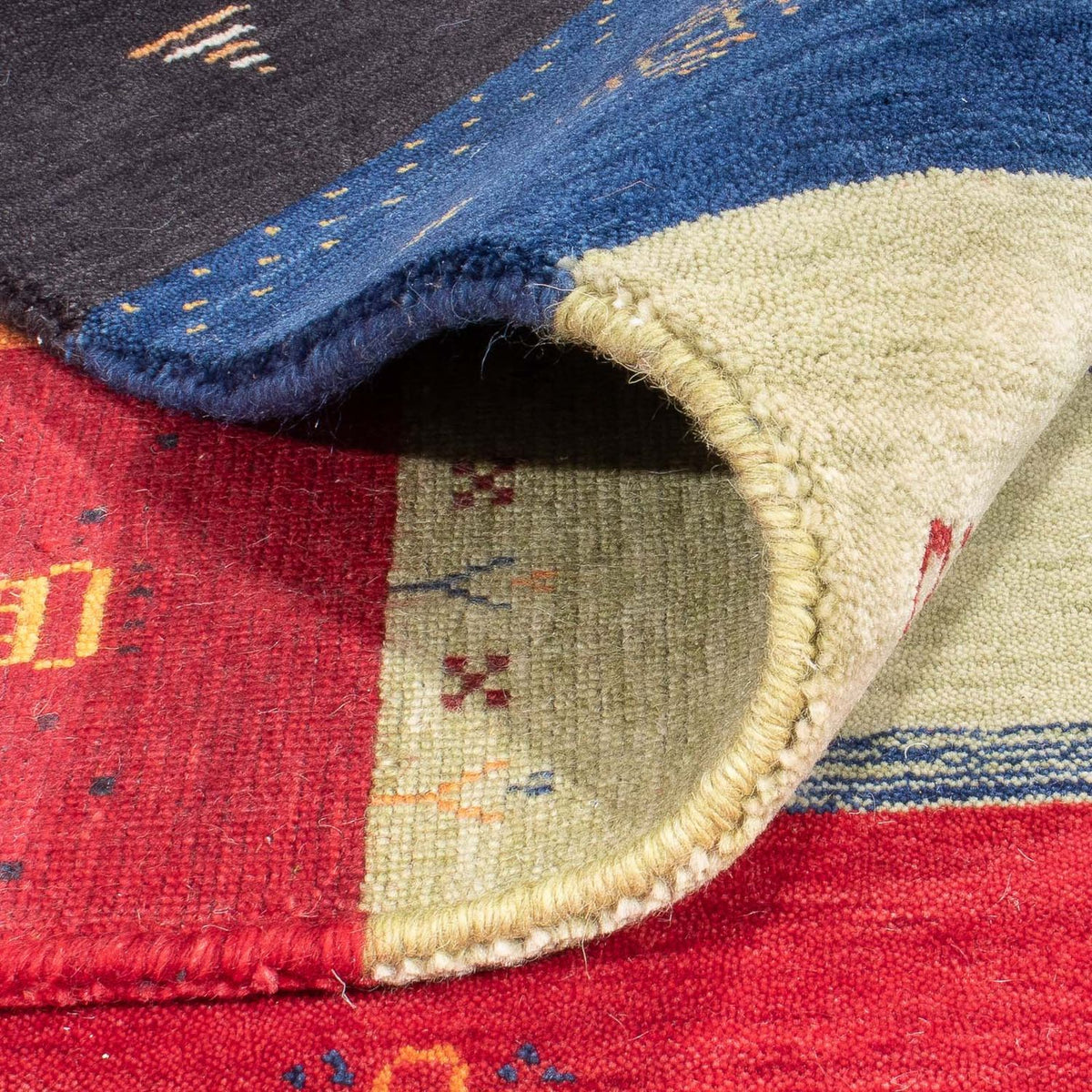 Gabbeh matta - Loribaft Softy - 242 x 170 cm - flerfärgad