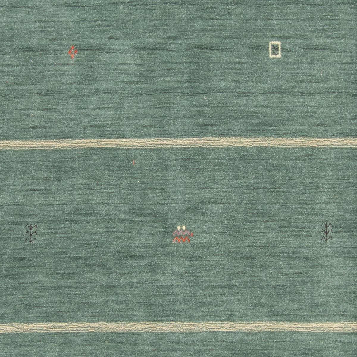 Gabbeh matta - Loribaft Softy - 250 x 200 cm - grön