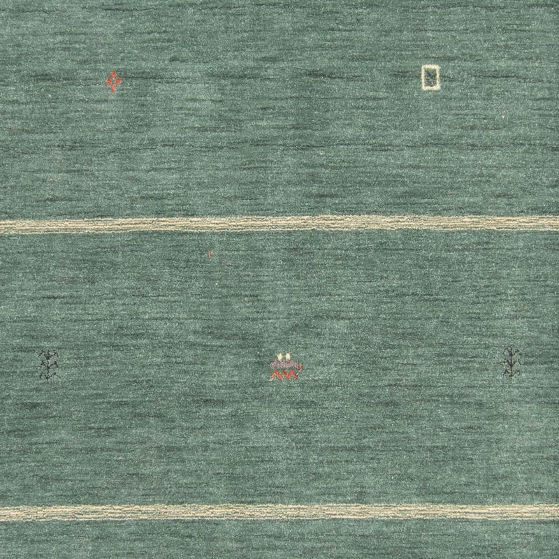 Gabbeh matta - Loribaft Softy - 250 x 200 cm - grön