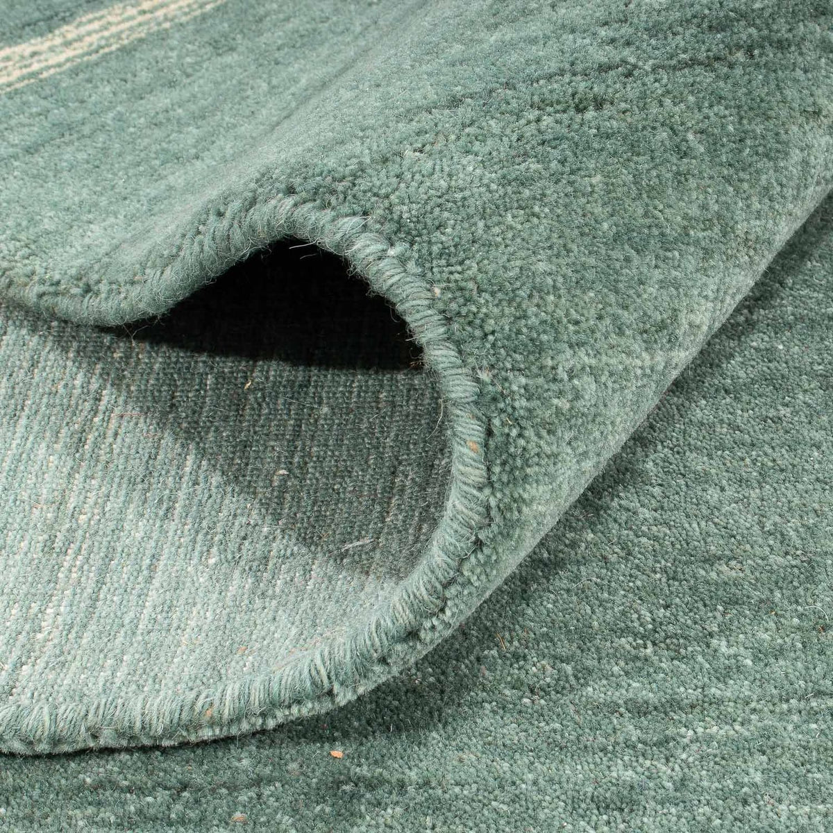 Gabbeh matta - Loribaft Softy - 250 x 200 cm - grön