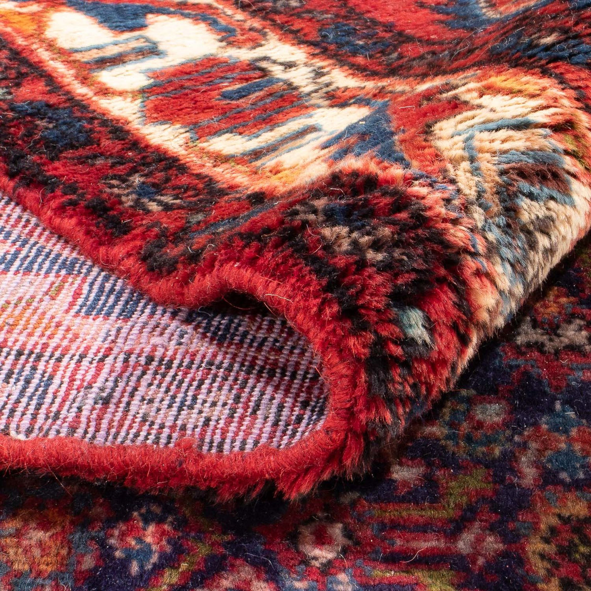 Runner Persisk matta - Nomadic - 372 x 153 cm - mörkblå