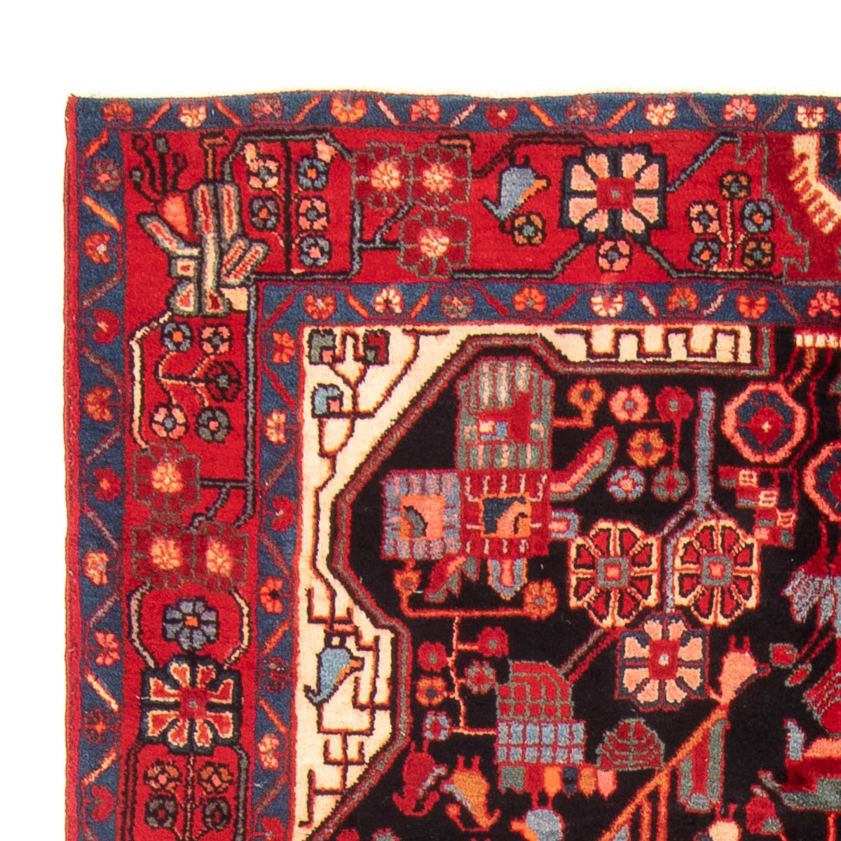 Runner Persisk matta - Nomadic - 287 x 154 cm - mörkblå