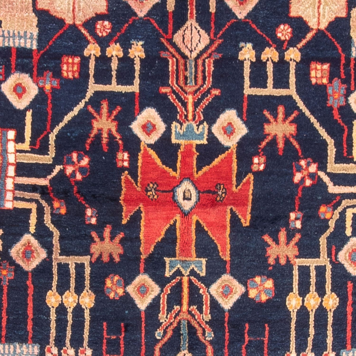 Persisk matta - Nomadic - 274 x 150 cm - mörkblå