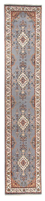 Runner Orientaliska mattor - Indus - 400 x 80 cm - ljusblå