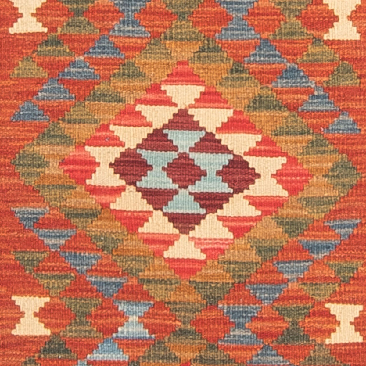 Runner Kelim Carpet - Splash - 300 x 80 cm - flerfärgad