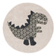 Kinderteppich Dino rund
