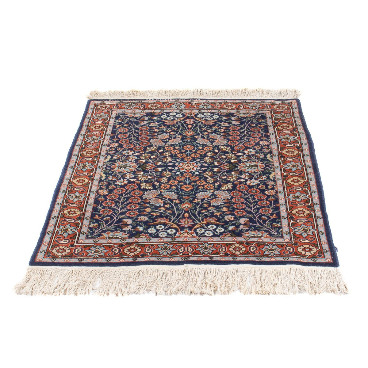 Oriental Carpet - Hereke - 107 x 82 cm - mörkblå