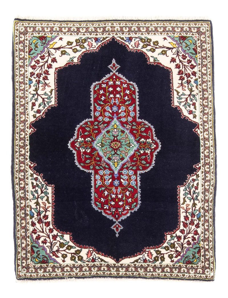 Persisk matta - Tabriz - Royal - 96 x 76 cm - mörkblå