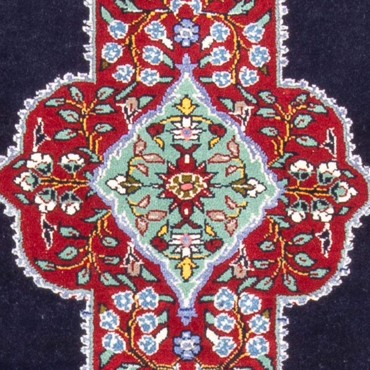 Persisk matta - Tabriz - Royal - 96 x 76 cm - mörkblå