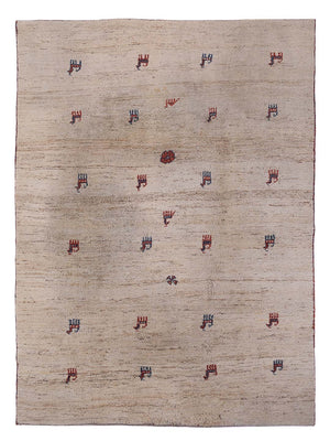 Gabbeh Teppich - Perser - 290 x 212 cm - hellbeige