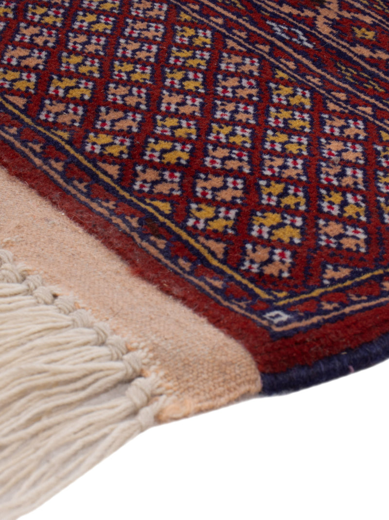 Läufer Turkaman - 300 x 82 cm - dunkelrot