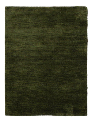 Gabbeh Teppich - Loribaft Softy - 150 x 100 cm - dunkelgrün