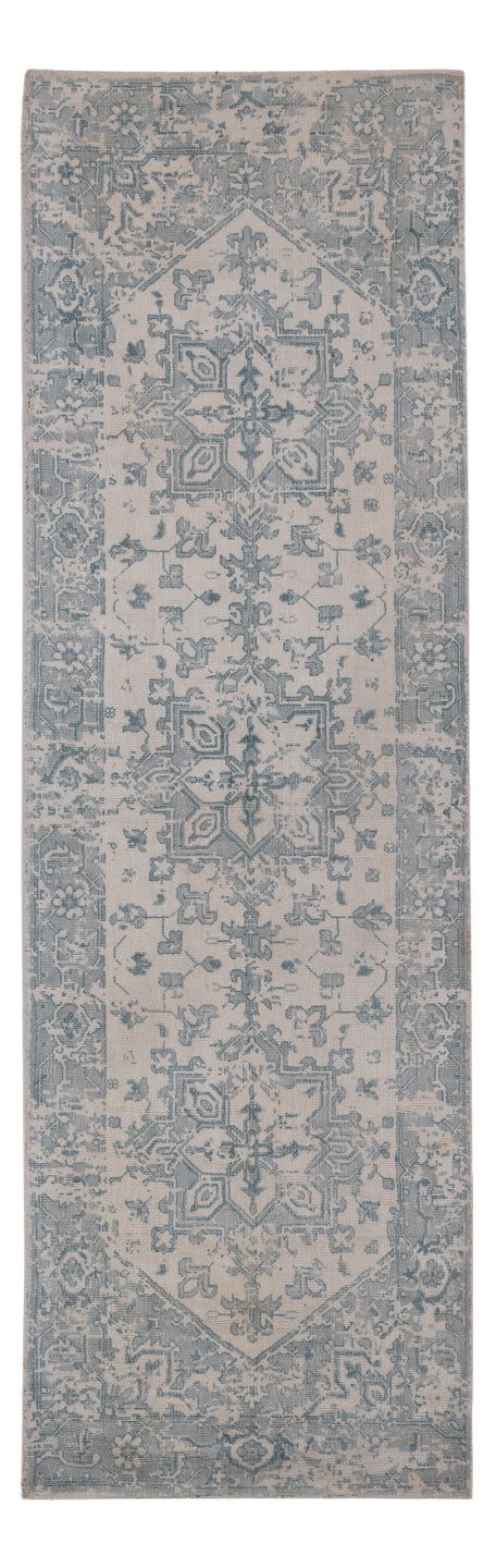 Läufer Viskose - 240 x 80 cm - türkis