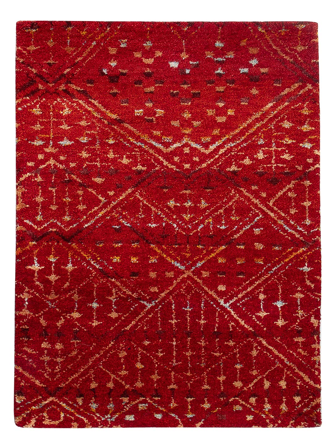 Gabbeh Teppich - Indus - 90 x 60 cm - rot