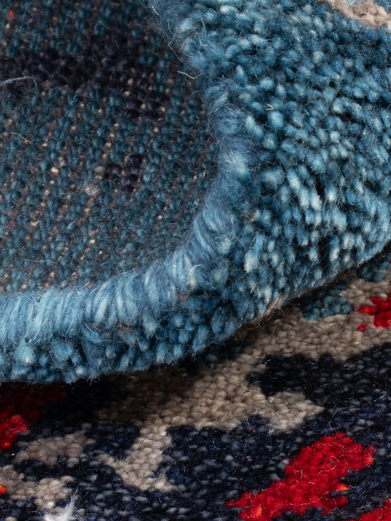 Gabbeh Teppich - Indus - 90 x 60 cm - blau