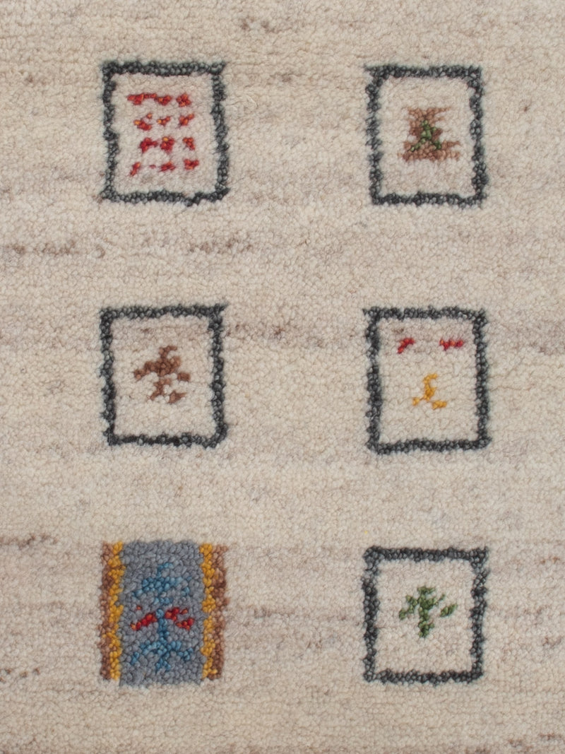 Gabbeh-matta - Indus - 90 x 60 cm - karamell
