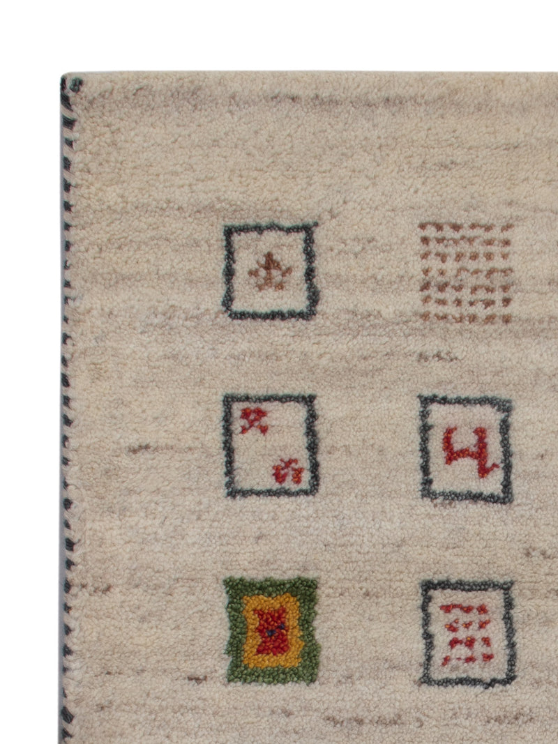 Gabbeh-matta - Indus - 90 x 60 cm - karamell