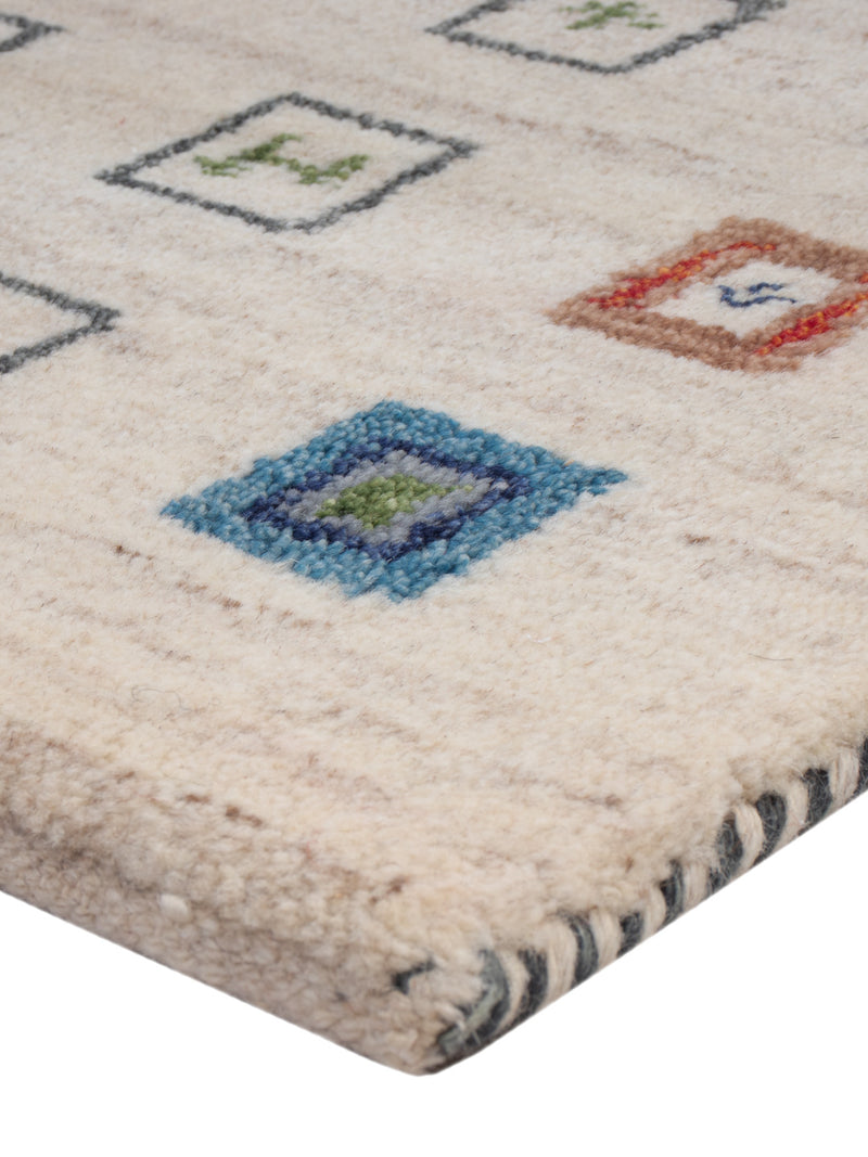 Gabbeh-matta - Indus - 90 x 60 cm - karamell