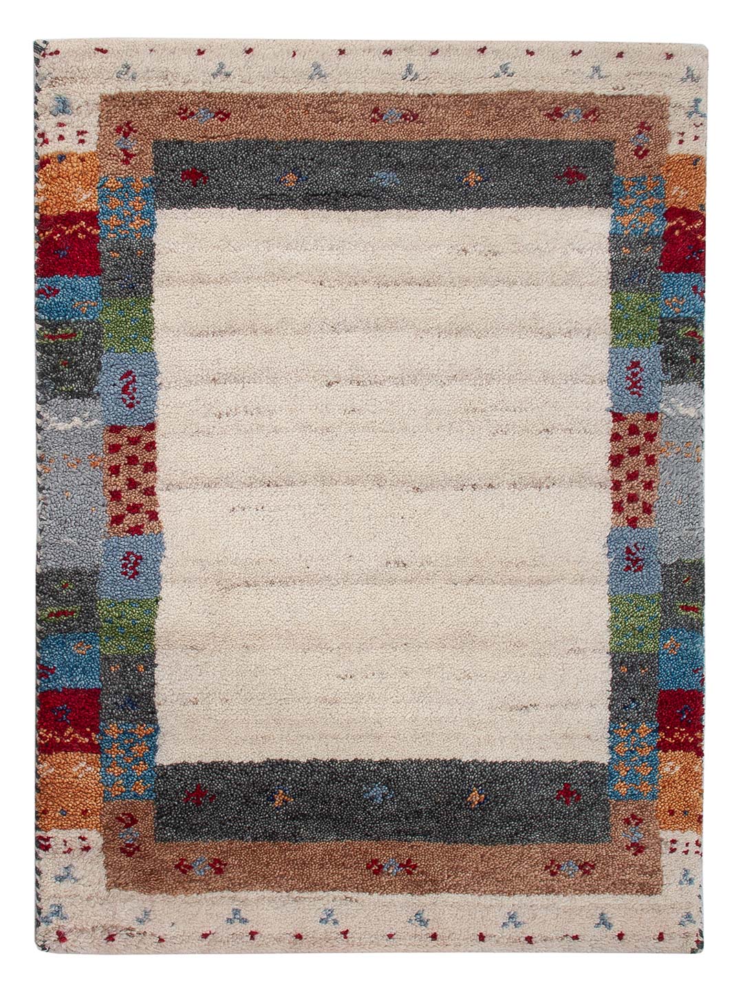 Gabbeh-matta - Indus - 90 x 60 cm - karamell