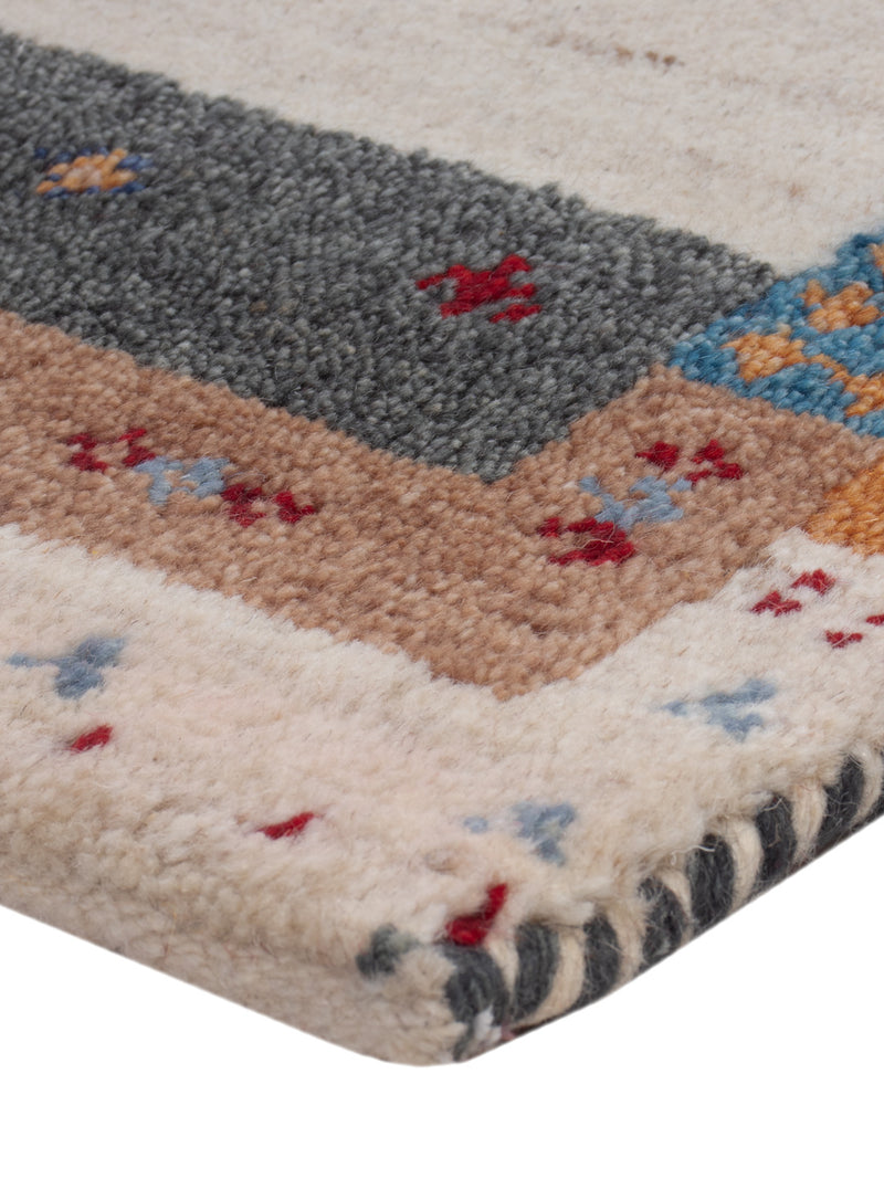 Gabbeh-matta - Indus - 90 x 60 cm - karamell