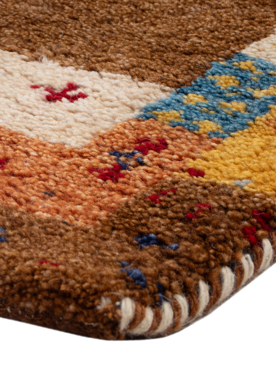 Gabbeh-matta - Indus - 90 x 60 cm - karamell