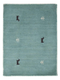 Gabbeh Teppich - Softy - 90 x 60 cm - türkis