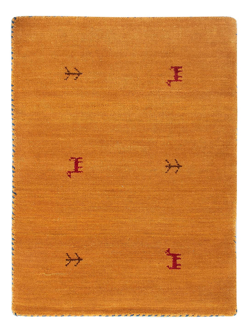 Gabbeh matta - Loribaft Softy - 90 x 60 cm - karamell