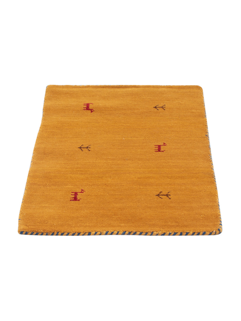 Gabbeh matta - Loribaft Softy - 90 x 60 cm - karamell