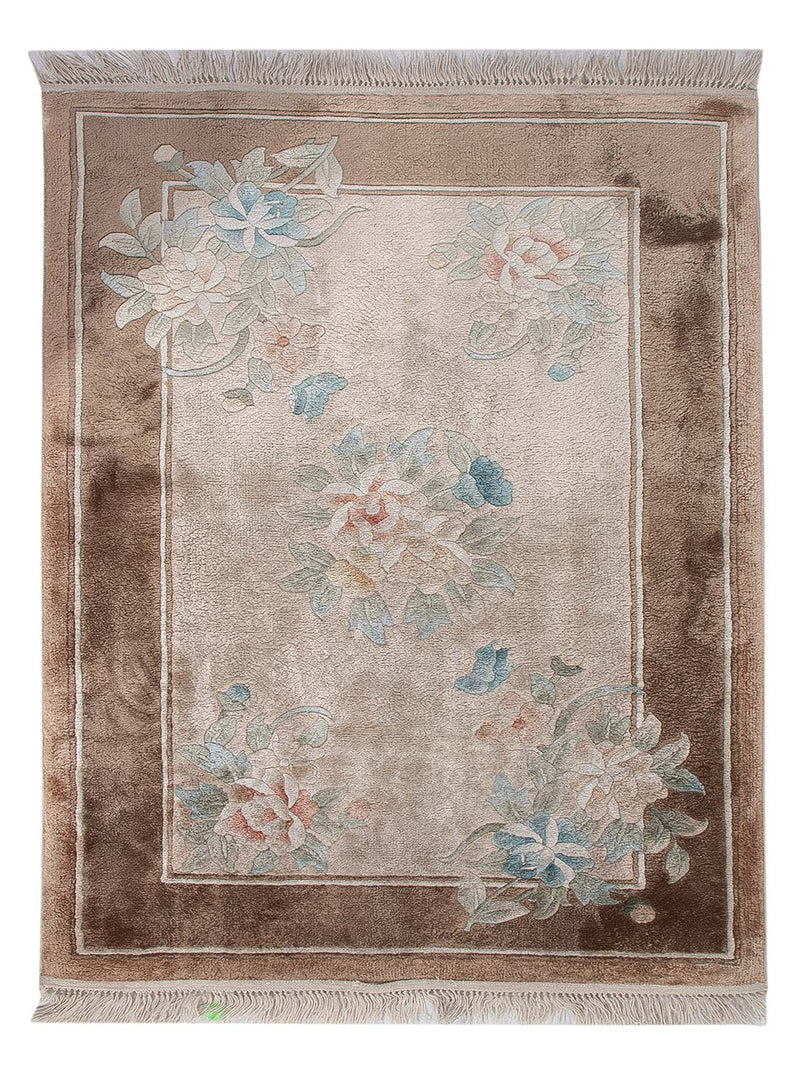 Silk matta - China Silk - 90 x 60 cm - karamell
