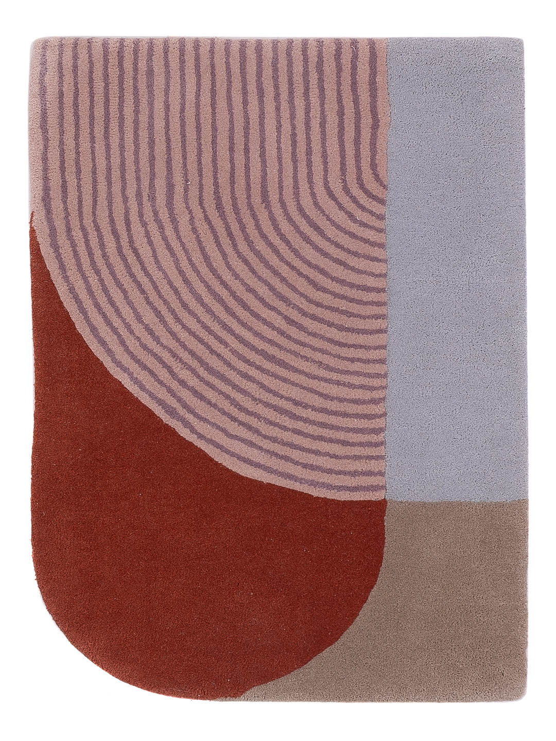 Wollteppich - 90 x 60 cm - mehrfarbig