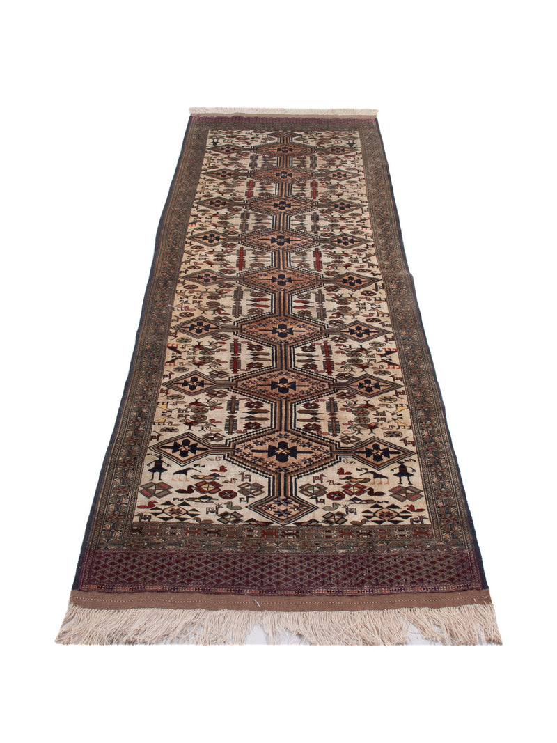 Kelim Teppich - Oriental - 304 x 90 cm - beige